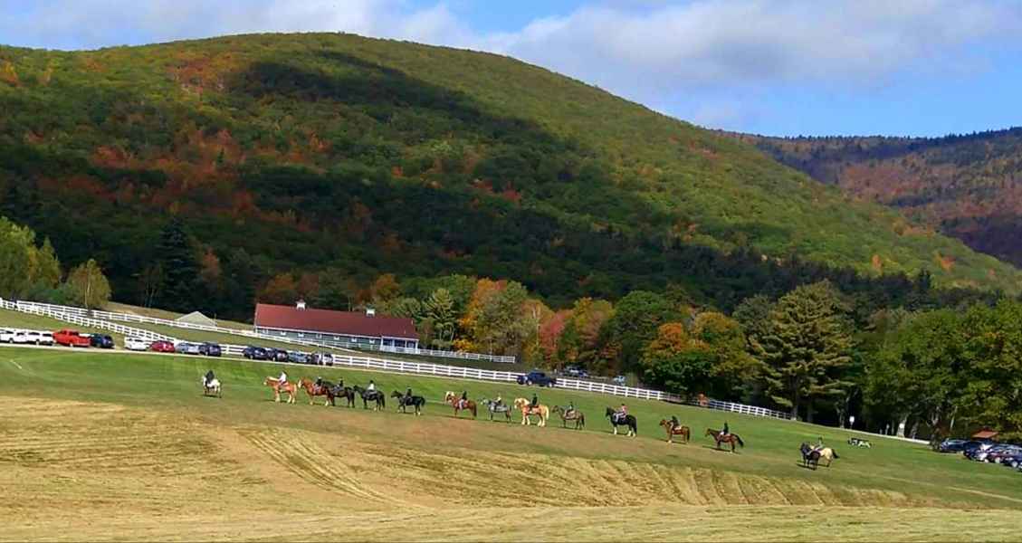 Horse Show with Fall Foliage in New Hampshire from Lisa Hoffman